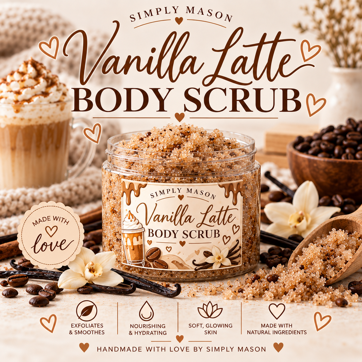 VANILLA LATTE BODY SCRUB